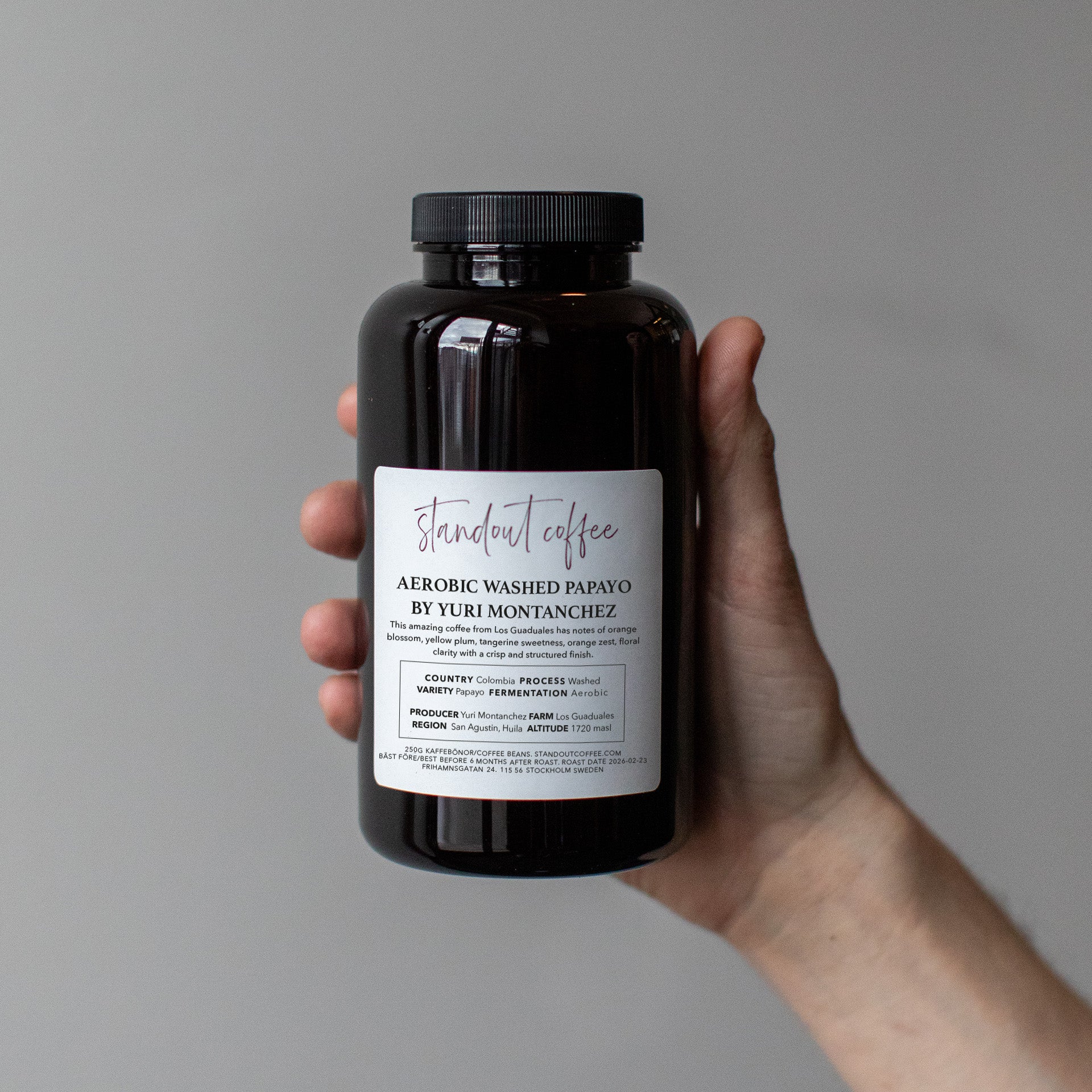 Aerobic Washed Papayo – Yuri Montanchez, Los Guaduales, Colombia