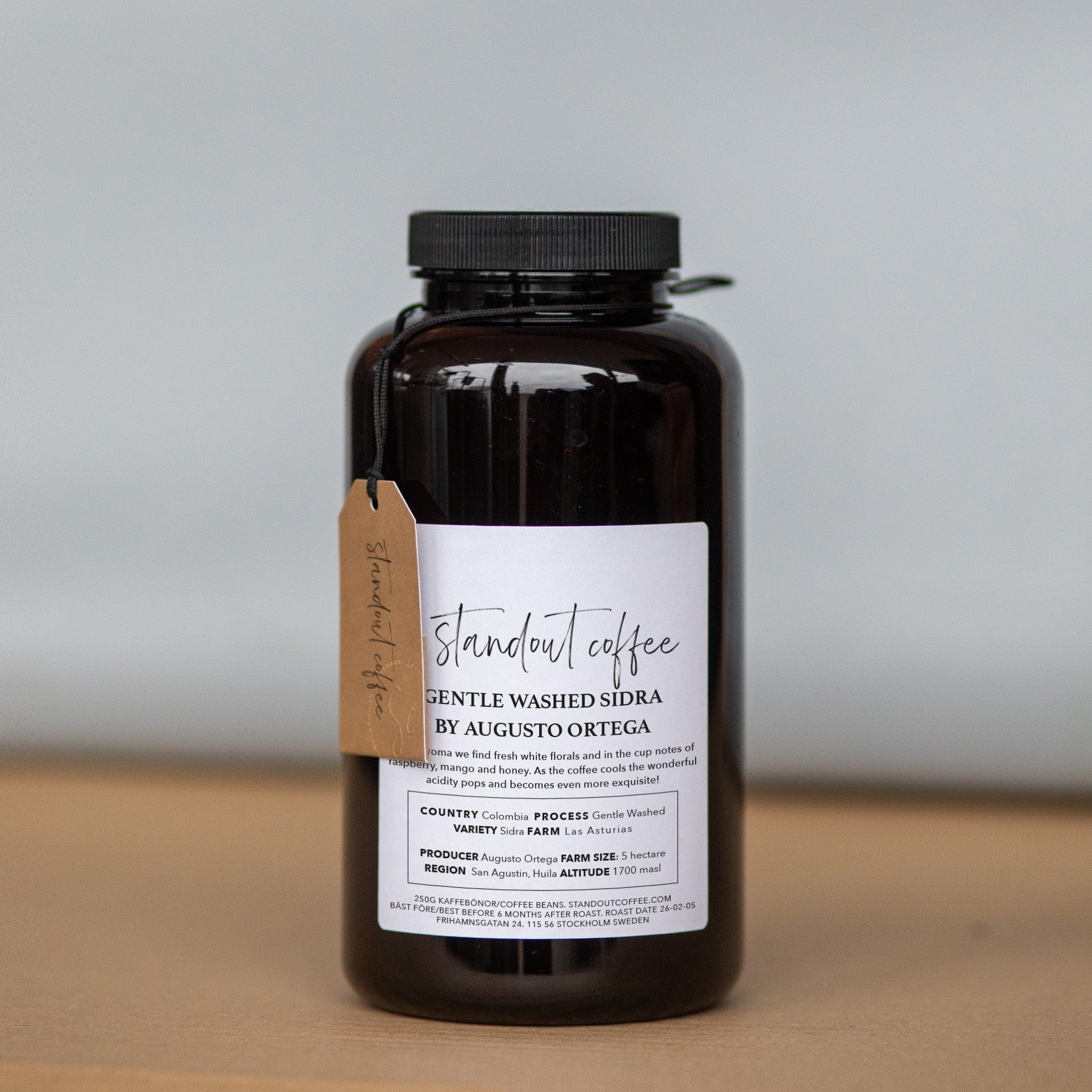 Gentle Washed Sidra by Augusto Ortega, Huila, Colombia