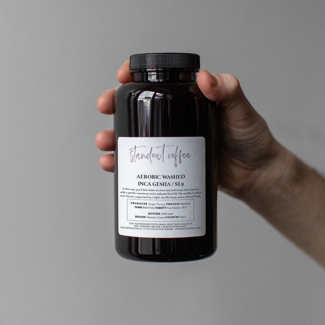 Aerobic Washed Inca Gesha / SL9 by Hugo Pareja, Cusco, Peru