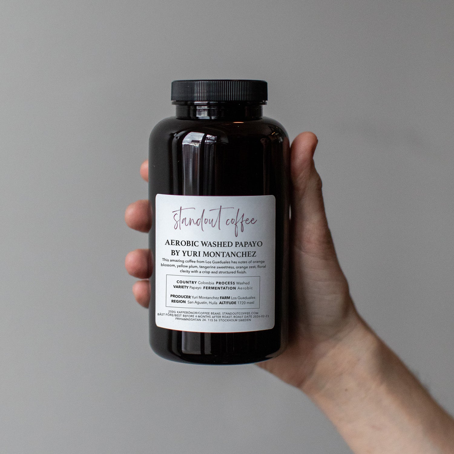 Aerobic Washed Papayo – Yuri Montanchez, Los Guaduales, Colombia