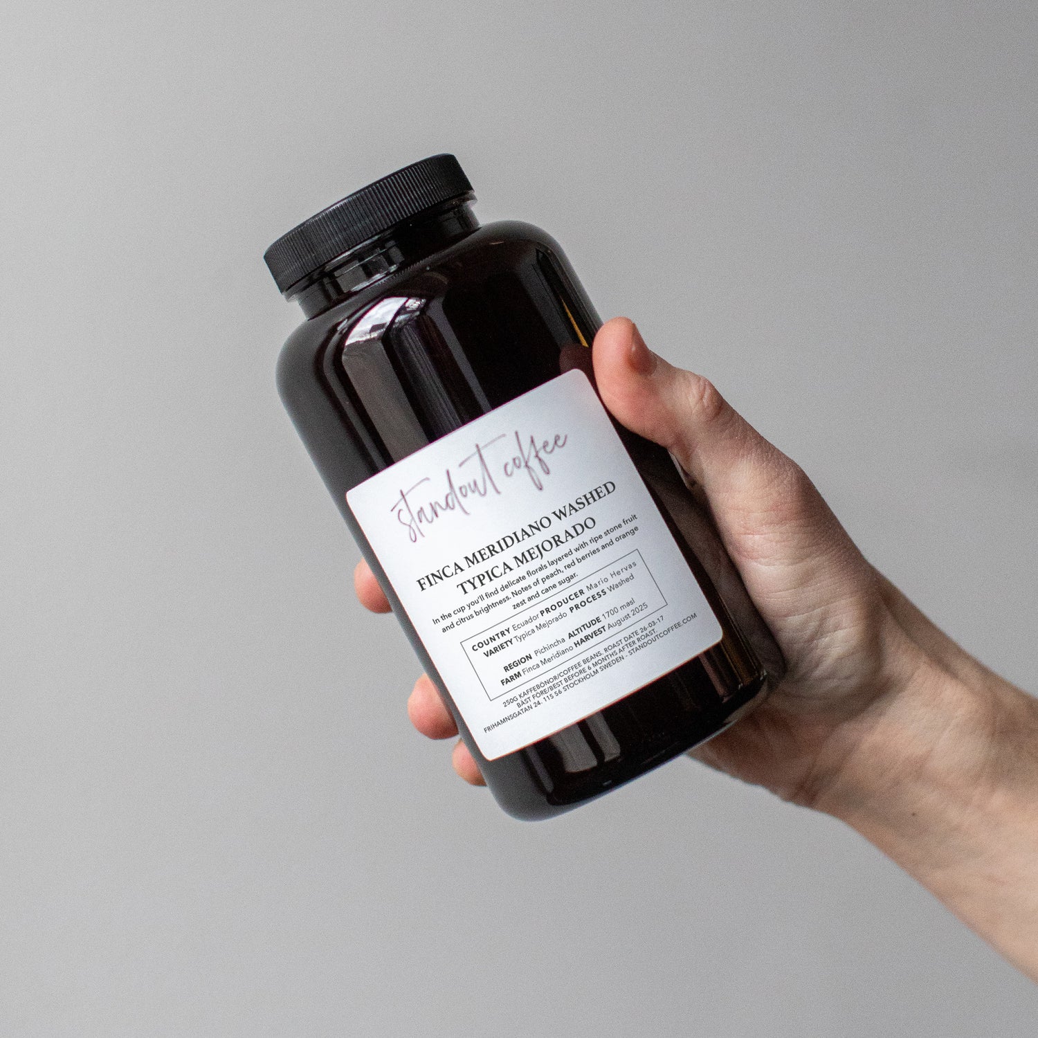 Finca Meridiano Dry fermented Washed Typica Mejorado by Mario Hervas, Ecuador