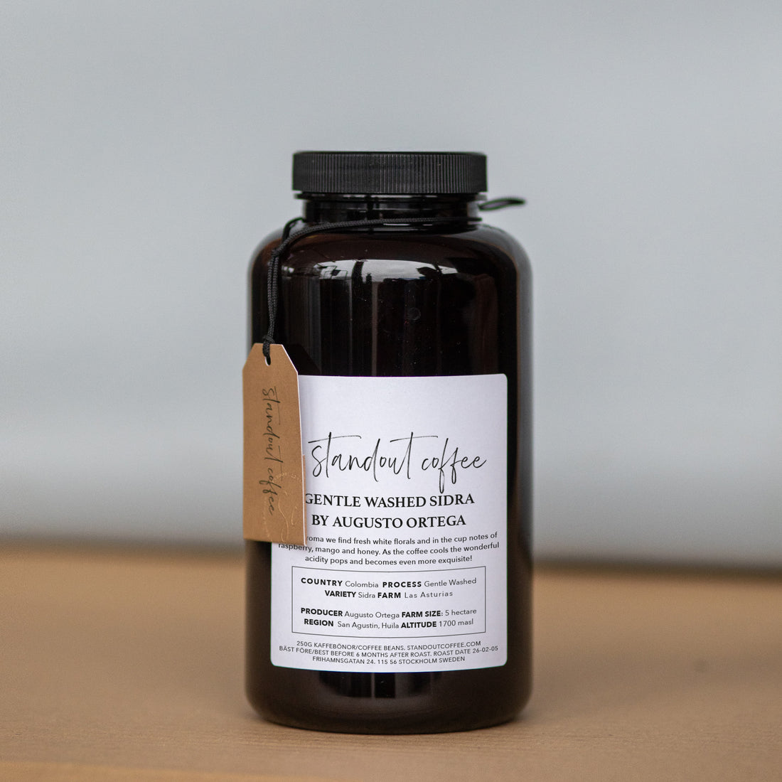 Gentle Washed Sidra by Augusto Ortega, Huila, Colombia