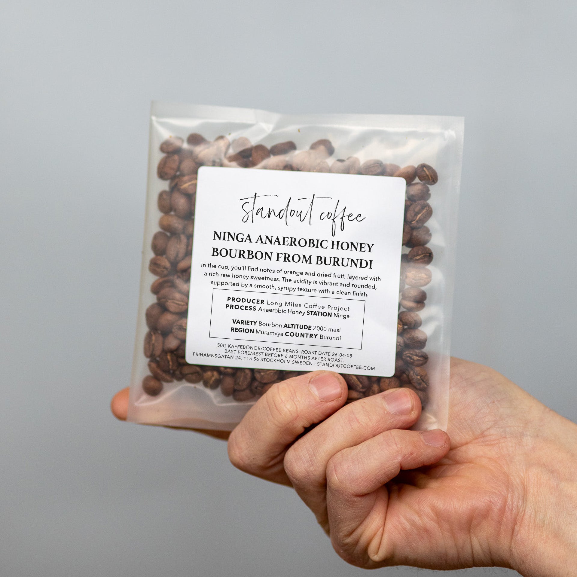 Photo of Ninga Anaerobic Honey Bourbon by Long Miles Coffee Project, Burundi
